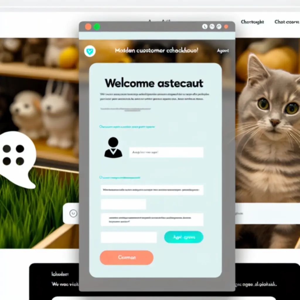 Klantenservicemedewerker die online live chat-ondersteuning biedt tijdens het afrekenen