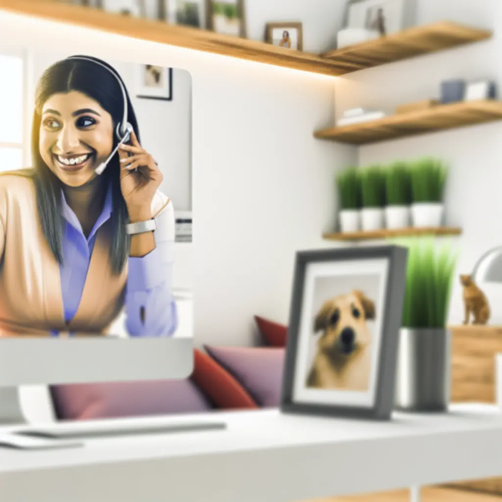 Klantenservice medewerker met headset